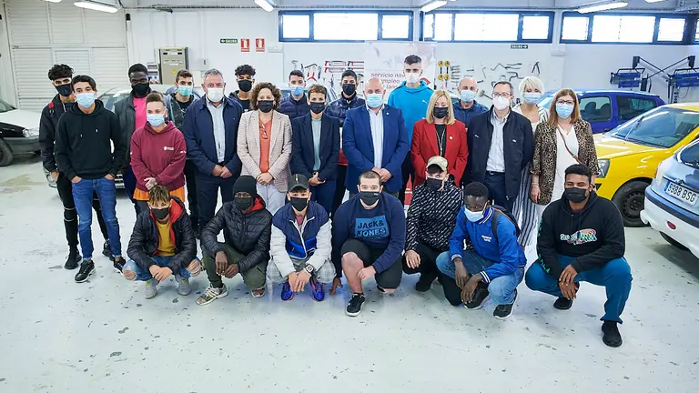 María Chivite, da a conocer los datos del paro registrado y de la afiliación a la Seguridad Social durante el mes de septiembre en la Agencia Integral de Empleo de Iturrondo. PABLO LASAOSA