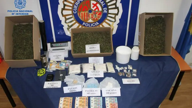 Droga que se ha incautado en la Operación Camboya. POLICÍA NACIONAL