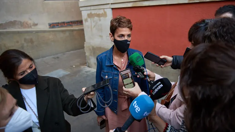 La presidenta de Navarra, María Chivite, participa en la inauguración del acto de celebración del 20º aniversario del Comité de Entidades Representantes de Personas con Discapacidad de Navarra (Cermin). MIGUEL OSÉS