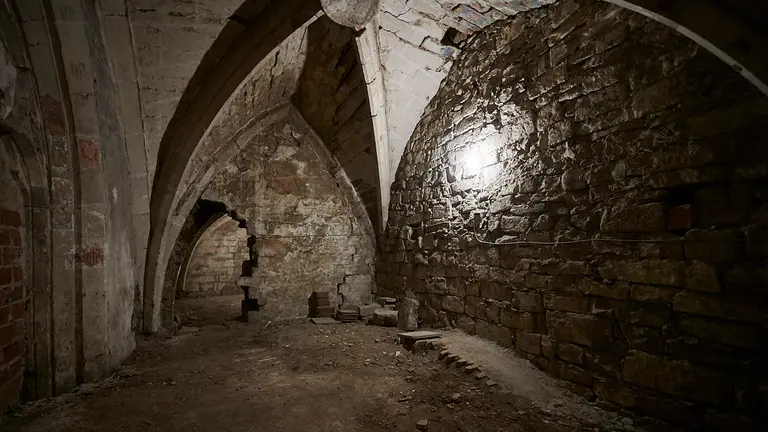 Bóvedas encima de los falsos techos de la iglesia de San Lorenzo. PABLO LASAOSA