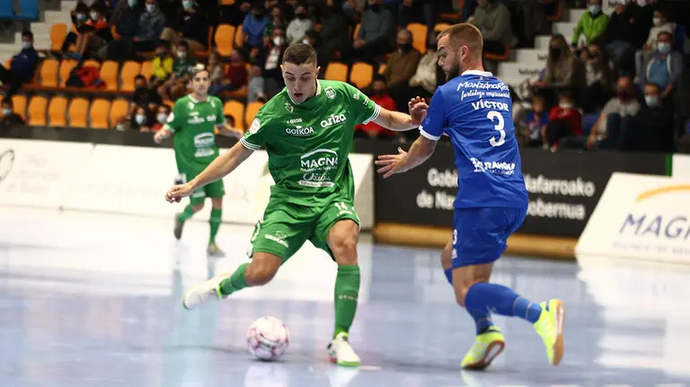 Partido Osasuna Xota - Manzanares FS en el pabellón Anaitasuna. Cedida.