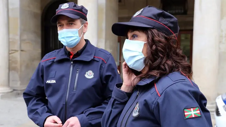 Agentes de la Ertzaintza. EUROPA PRESS
