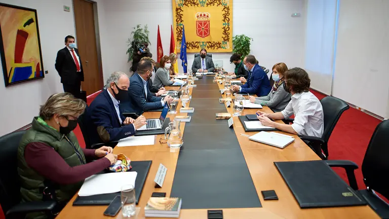 Mesa y junta de portavoces de este miercoles. MIGUEL OSÉS