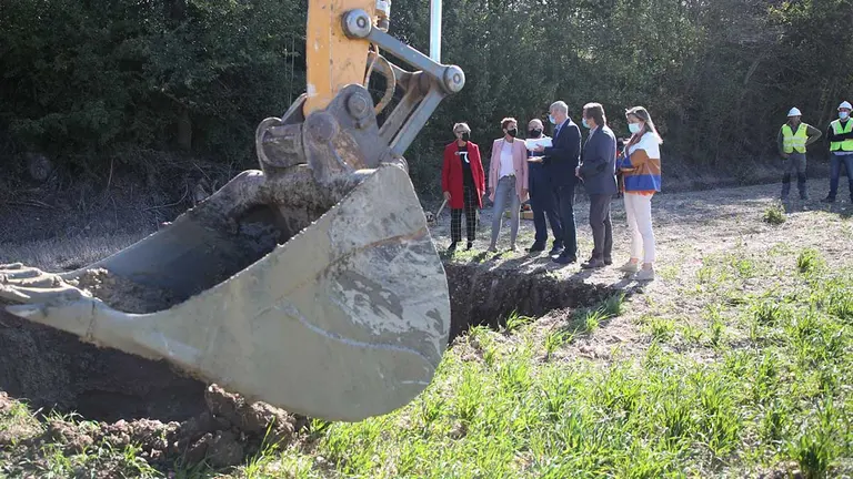 Las obras de construcción del Canal de Navarra a su paso por Lerín estarán concluidas en otoño de 2021. GOBIERNO DE NAVARRA