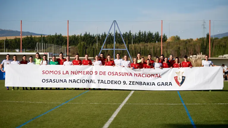 Partido entre Osasuna Femenino 1ª Nacional - Añorga disputado en las instalaciones de Tajonar. MIGUEL OSÉS
