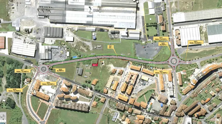 Plano de la futura variante de Irurtzun. GOBIERNO DE NAVARRA