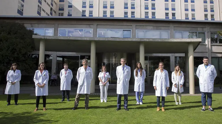 Equipo de investigadores de la Clínica Universidad de Navarra y del Cima. CEDIDA