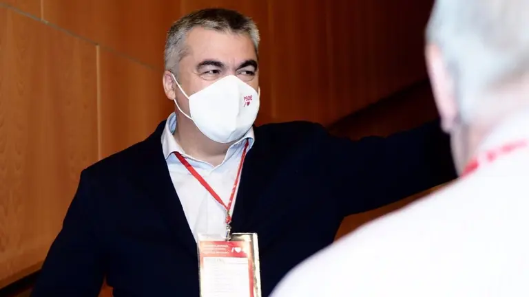 El secretario de Organización del PSOE, Santos Cerdán, en el 12º Congreso Regional del PSN. EDUARDO SANZ/EUROPA PRESS