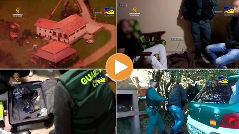 Operación Poltsa desarrollada en Navarra y País Vasco contra la inmigración irregular. GUARDIA CIVIL