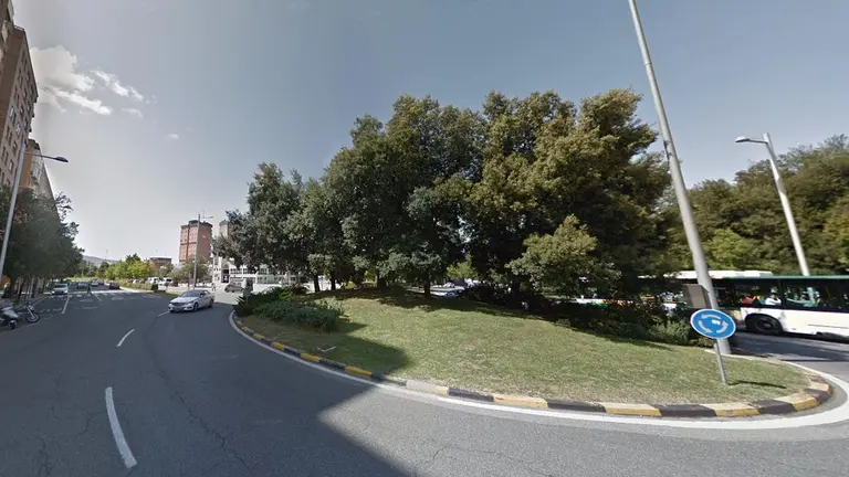 Plaza de Europa, en Pamplona. ARCHIVO