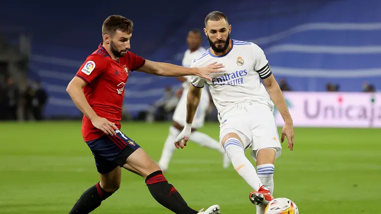 Osasuna se enfrenta al Real Madrid en el Santiago Bernabéu en el partido perteneciente a la undécima jornada de La Liga. EFE