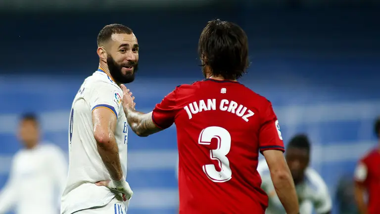 Osasuna se enfrenta al Real Madrid en el Santiago Bernabéu en el partido perteneciente a la undécima jornada de La Liga. EUROPA PRESS