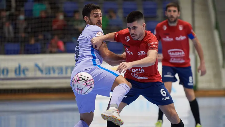 Partido entre Osasuna Xota y Barcelona disputado en el Pabellón Anaitasuna de Pamplona. MIGUEL OSÉS