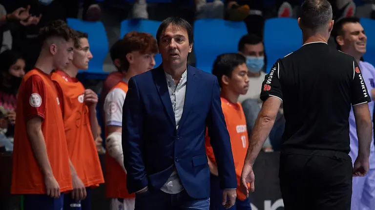 Partido entre Osasuna Xota y Barcelona disputado en el Pabellón Anaitasuna de Pamplona. MIGUEL OSÉS