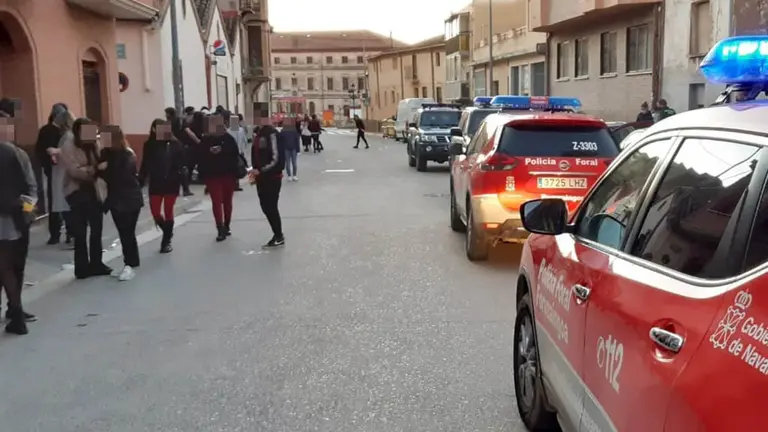 Dos detenidos por la Policía Foral tras una pelea en un bar de Falces.