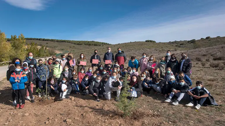 Estudiantes del Colegio Público de Educación Infantil y Primaria Sancho Ramírez de Arguedas. CEDIDA