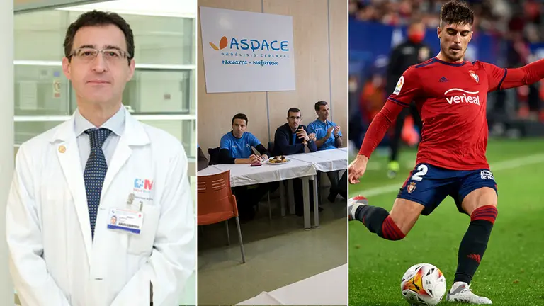 Los tres candidatos para recibir la Medalla de Oro de Navarra 2021. NAVARRACOM