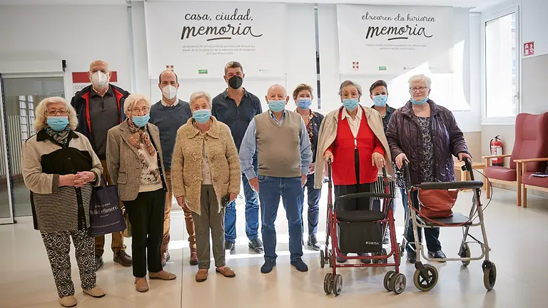La Casa de Misericordia de Pamplona presenta “Casa, ciudad, memoria", el inicio de un proyecto de salvaguarda de la historia de Pamplona del siglo XX, a través de los testimonios de sus residentes. PABLO LASAOSA