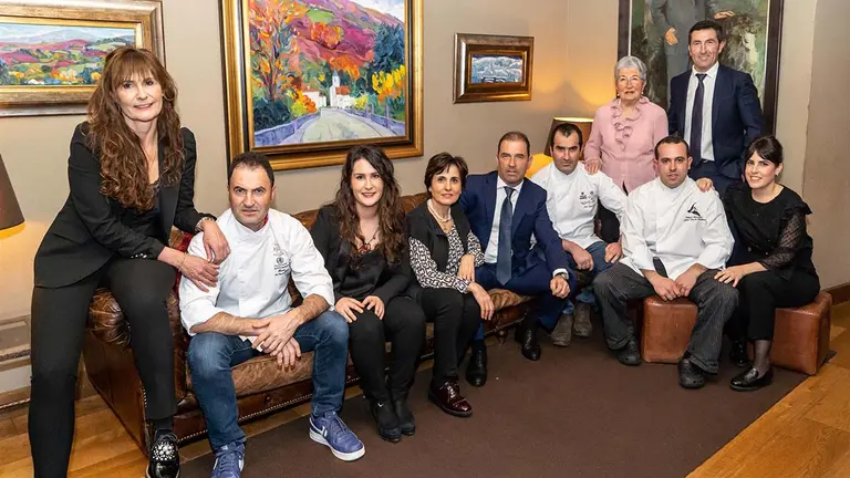 Familia Díez de Ulzurrun Goñi, responsables de Ventas de Ulzama-Grupo Castillo de Gorraiz. VICTOR RODRIGO