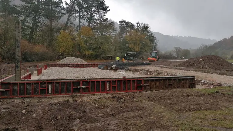 En marcha las obras del aprisco para el espacio test agrario Zunbeltz. CPAEN