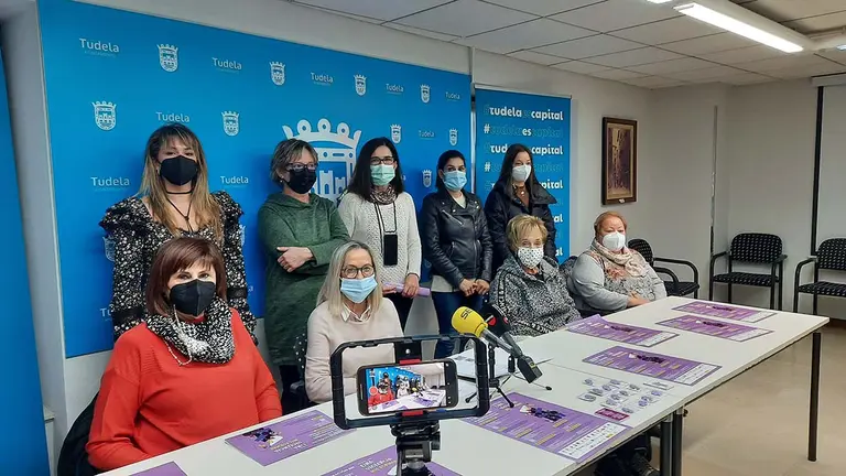La concejalía de Derechos Sociales e Igualdad del Ayuntamiento de Tudela presenta el programa de actividades preparado con motivo de la celebración del Día Internacional contra la Violencia hacia las mujeres. AYUNTAMIENTO DE TUDELA