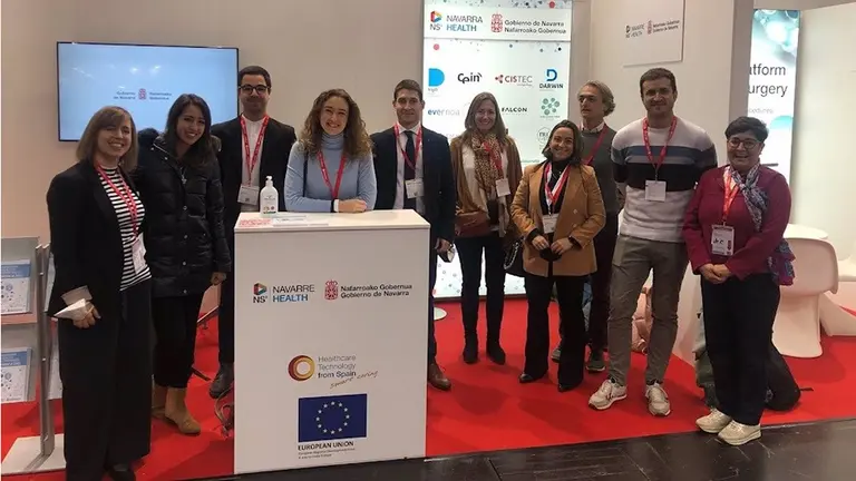 Stand de Navarra con representantes de las empresas que han acudido a la feria. GOBIERNO DE NAVARRA