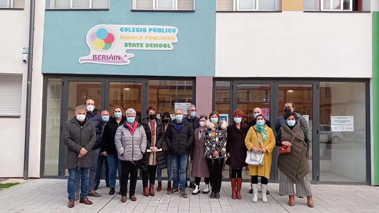 La Comisión de Educación del Parlamento de Navarra visita el colegio público de Beriáin. PARLAMENTO DE NAVARRA