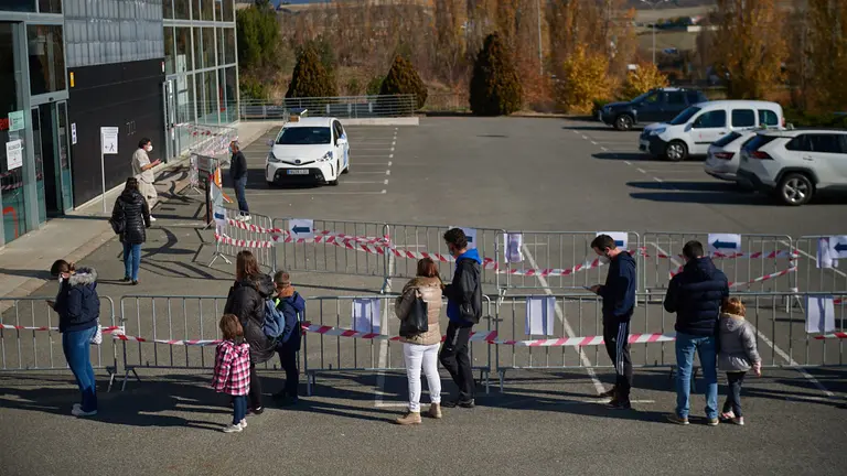 Instalaciones de FOREM del Servicio Navarro de Salud donde se realizan pruebas PCR y se vacuna. MIGUEL OSÉS