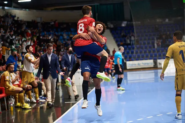Partido de futbol sala del Osasuna Xota disputado en el pabellón Anaitasuna de Pamplona. MIGUEL OSÉS