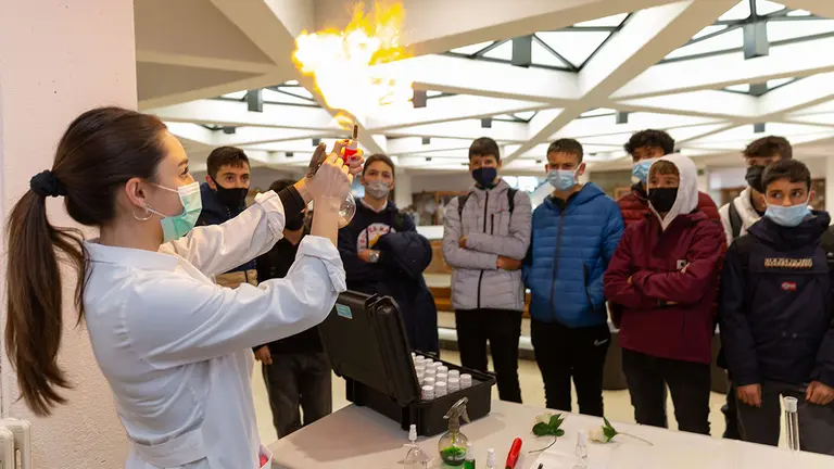 750 escolares participan en las actividades de la Semana de la Ciencia organizadas por el Museo de Ciencias Universidad de Navarra. UNIVERSIDAD DE NAVARRA