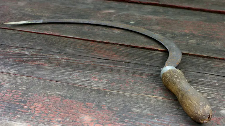 Imagen de archivo de una hoz.