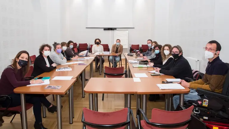 Imagen de la reunión para el proceso de elaboración de la Ley Foral de derechos de las personas con discapacidad. GOBIERNO DE NAVARRA 