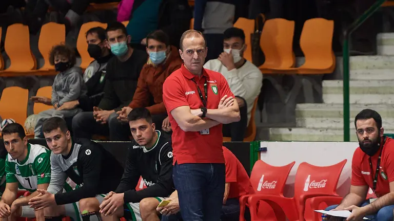 Partido de Balonmano entre el Ademar de Leon y el Anaitasuna. MIGUEL OSÉS