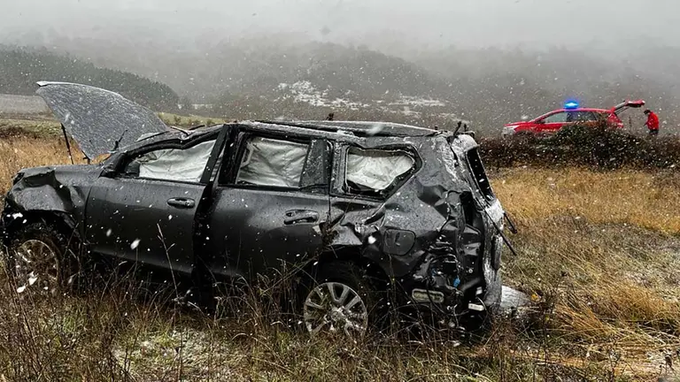 La Policía Foral atiende un accidente de tráfico en Arbizu