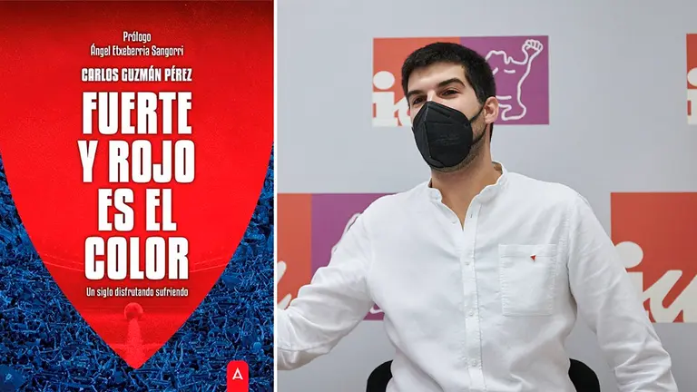 El coordinador general de Izquierda Unida de Navarra, Carlos Guzmán, y la secretaria de Organización, Mª Eugenia San Martín, ofrecen una rueda de prensa sobre retos de futuro de IUN. PABLO LASAOSA