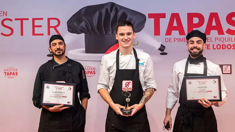 Carlos Fernández, ganador del tercer certamen Master Tapas de Pimiento del Piquillo de Lodosa. CEDIDA