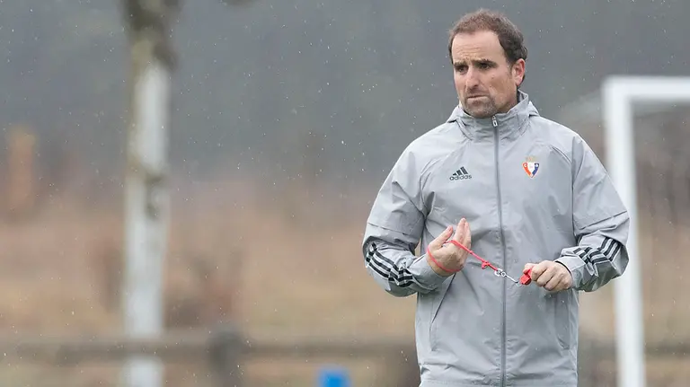 Entrenamiento en Tajonar con Jagoba Arrasate. CA Osasuna.