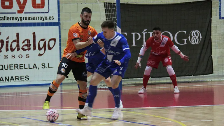Partido de fútbol sala  entre el Manzanares FS y el Ribera Navarra FS. Cedida.