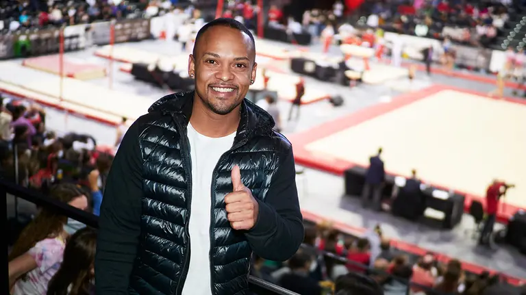 El gimnasta Ray Zapata, a 4 de diciembre de 2021, en Pamplona, Navarra (España). Este encuentro se produce en el marco de los Campeonatos de España Individual, Clubes y Autonomías y Nacional Base Divina Seguros de Gimnasia Artística. Este evento se selebra del 3 al 8 de diciembre y en él participan más de 2.300 gimnastas. Eduardo Sanz / Europa Press
04/12/2021