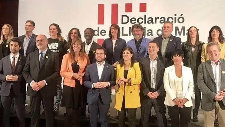 Firmantes de la Declaración de la Llotja de Mar. EH BILDU