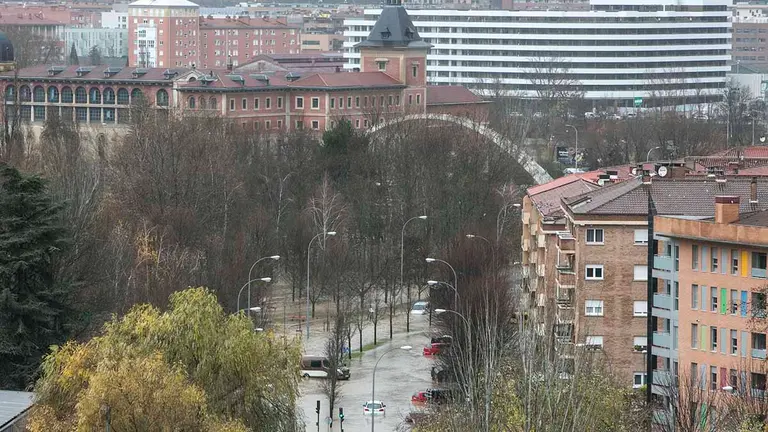 Inundaciones en Pamplona por el desbordamiento del río Arga, en su mayor crecida en 20 años. AYUNTAMIENTO DE PAMPLONA