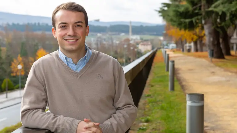 El doctor Carlos Huesa en la Universidad de Navarra. CEDIDA