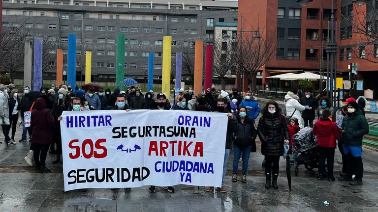 Vecinos de Artica denuncian la delincuencia en las calles de la localidad. CEDIDA