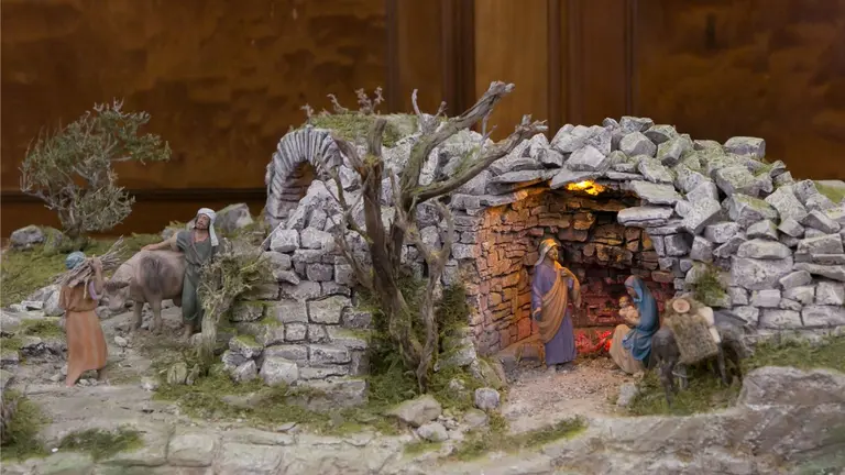 Belén del despacho del alcalde de Pamplona. AYUNTAMIENTO DE PAMPLONA