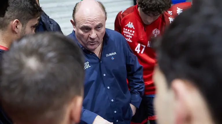 Partido de la liga Asobal entre Helvetia Anaitasuna y Viveros Herol Nava disputado en Pamplona. IÑIGO ALZUGARAY
