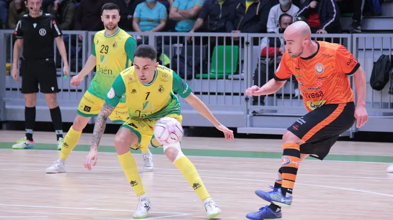 Partido de fútbol sala Jaén FS - Ribera Navarra en el Olivo Arena. @RiberaNavarraFS.