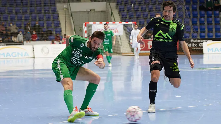 Partido de la Liga Nacional de Fútbol Sala entre Osasuna Magna Xota y Palma Futsal disputado en el pabellón Anaitasuna de Pamplona. IÑIGO ALZUGARAY