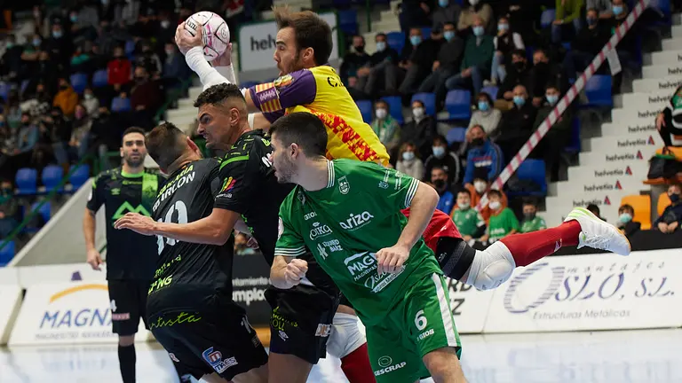Partido de la Liga Nacional de Fútbol Sala entre Osasuna Magna Xota y Palma Futsal disputado en el pabellón Anaitasuna de Pamplona. IÑIGO ALZUGARAY
