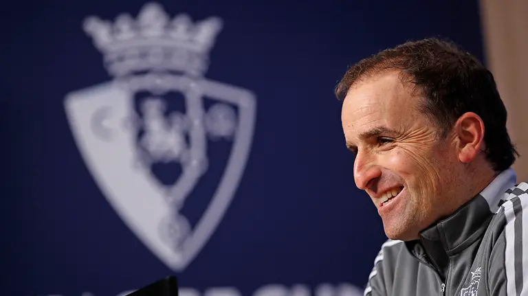 Rueda de prensa de Jagoba Arrasate en El Sadar. CAOsasuna.