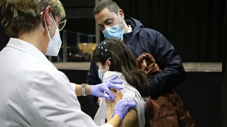 Vacunación a menores en Tafalla. GOBIERNO DE NAVARRA